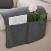 3Pcs Stretchy Fleece Furniture Sofa Armrest Cover With Pockets Sofa Headrest Towel Velvet Non Slip Couch Chair Arm Protector