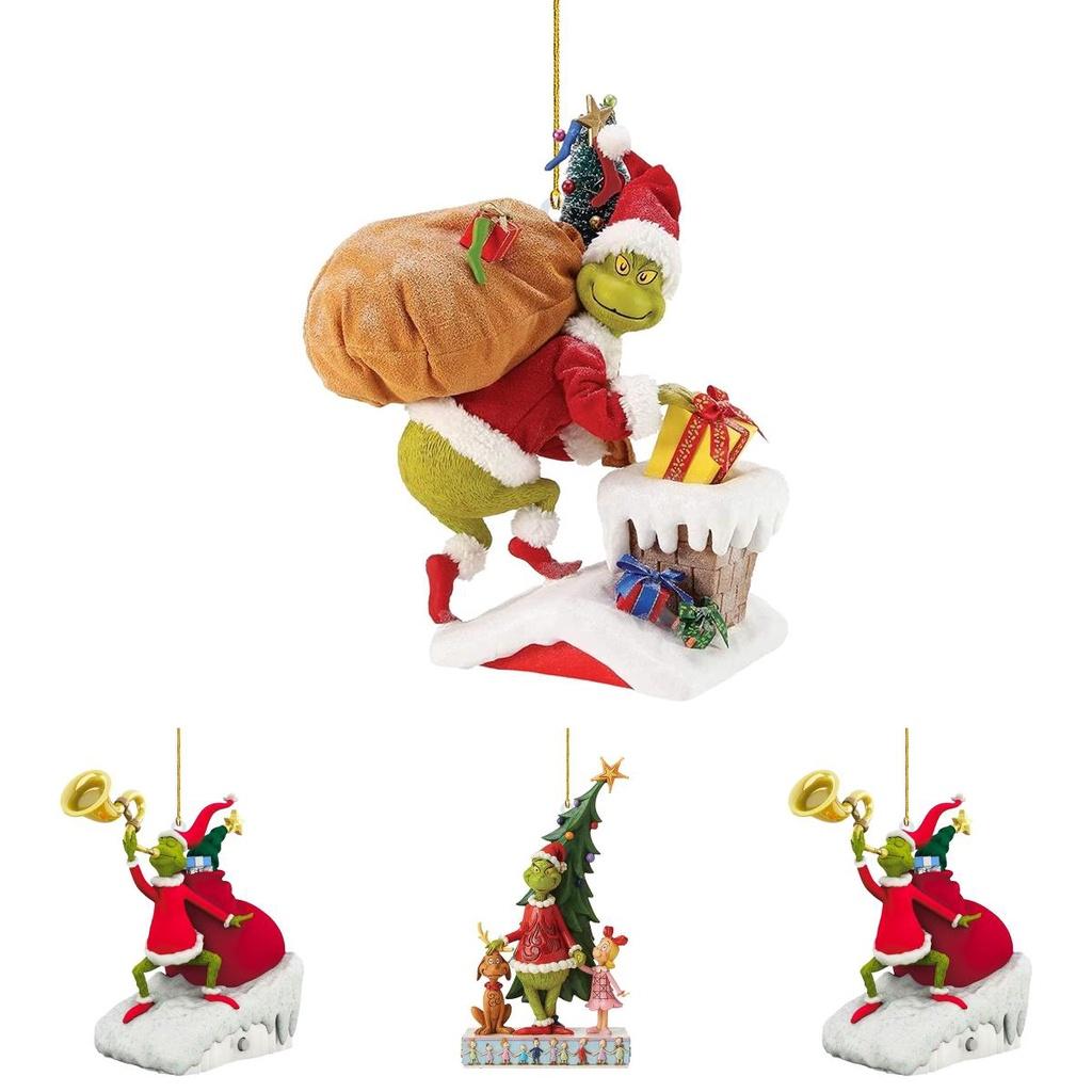 Grinch Christmas Trees Ornaments Xmas Home Decor Pendant Gift