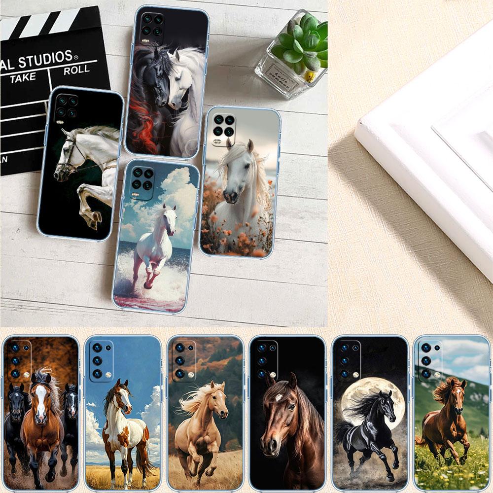 MY11 Fine Horse Transparent Phone Case for LG K22 K30 K40 K40S K41 K42 K50 K50S K51 K51S K52 K61 K62 K71 K92 Q60 Q61 V40 V50 V60
