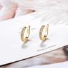 ANENJERY Geschmackvolle Micro Pave Zirkon Clip auf Ohrring Mode Ohr Manschette Schmuck Für Frauen Mädchen PartyWholesale