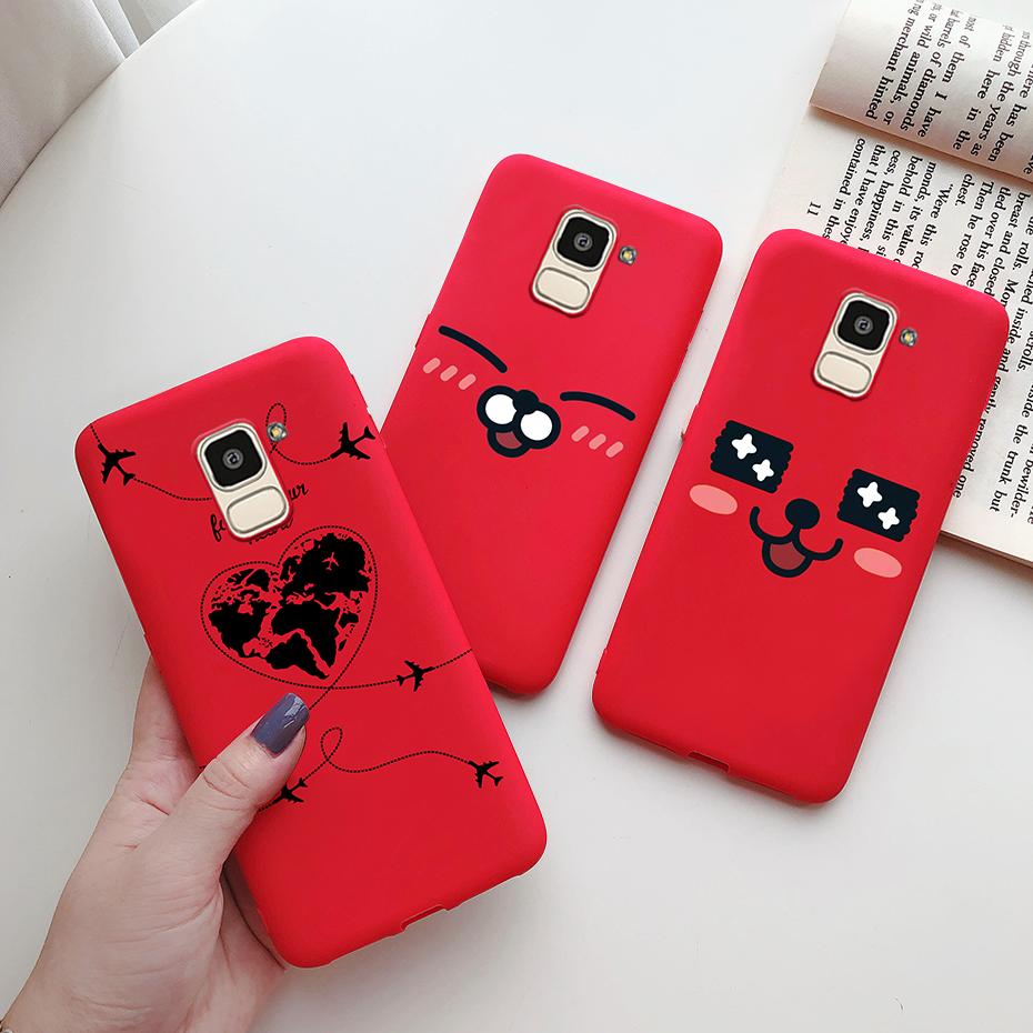 For Samsung J6 2018 Case J600F Soft Silicone Cute Love Heart Flower Cover For Samsung Galaxy J6Plus 2018 J6+ J6 Plus J610F Case