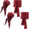 Halloween Pirate Costume Medieval Renaissance Linen Pirate Headscarf Belt Accessories