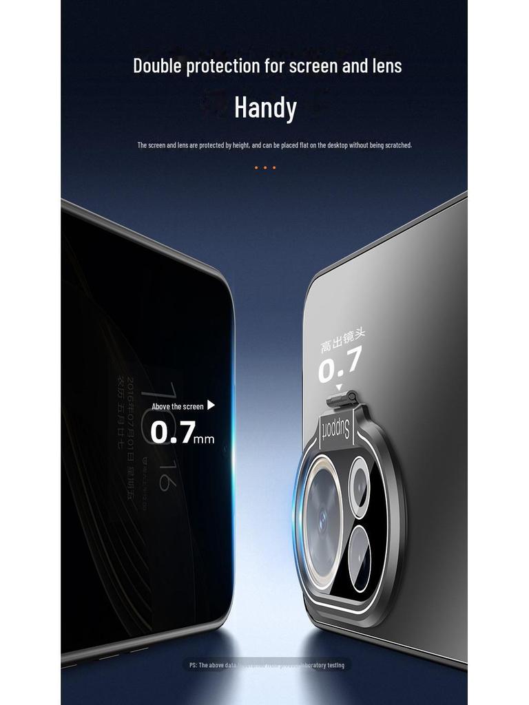 Huawei Nova13/Nova13Pro/Nova12Pro Kryt objektivu s plným pokrytím a pouzdro proti pádu se stojánkem