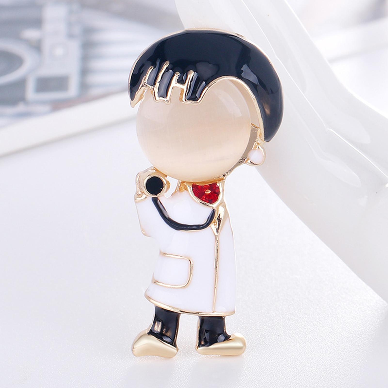 

Ювелирные изделия, подарочный значок, украшение для одежды-сплав, эмаль, мультяшная брошь для белого мальчика, булавка для свадьбы