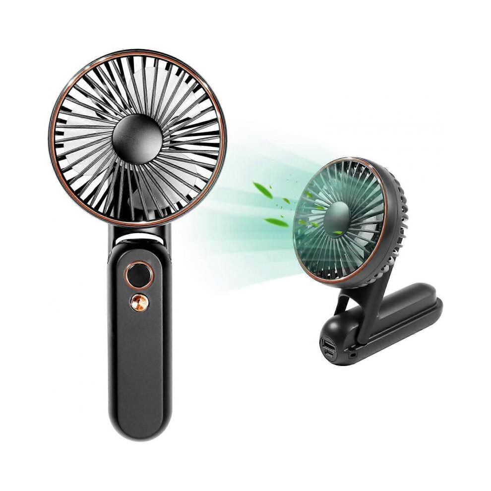 USB Hand Fan, 3600mAh Rechargeable Portable Handheld Fan, Quiet Fan with 5 Adjustable Speeds, Portable Fan for Office