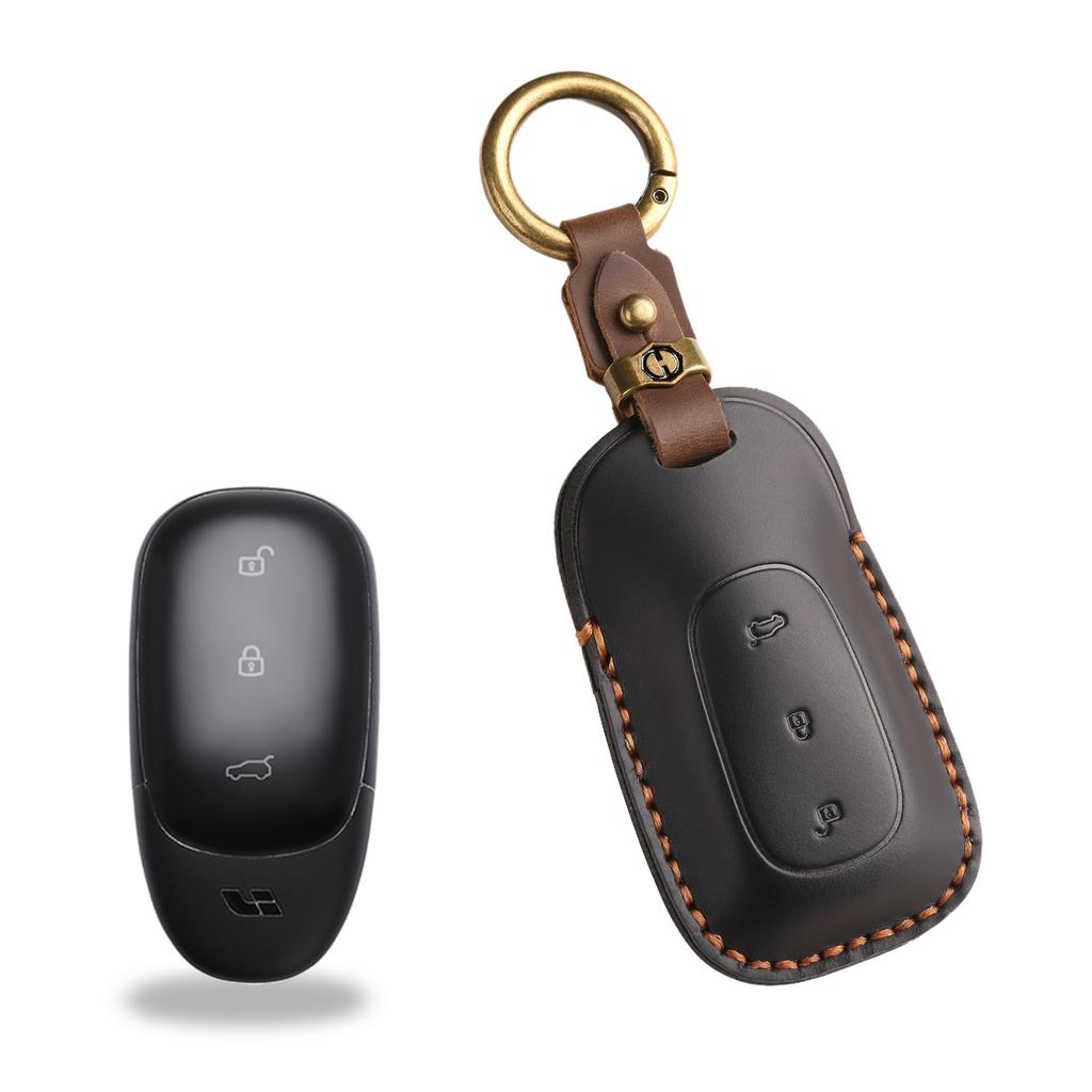 Retro Key Cover For Ideal L7 Key Bag L8 L6 Car Keychain L9 One Mega Leather Case