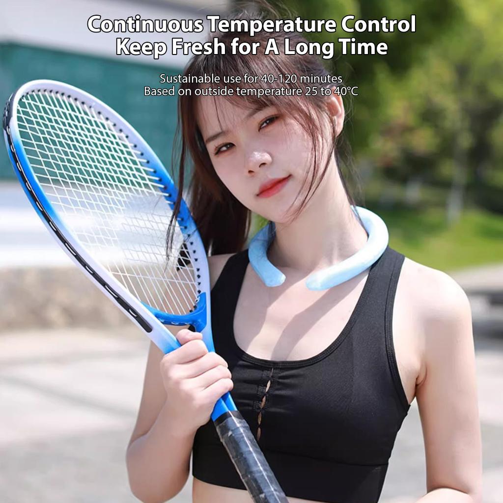Neck Cooling Tube Summer Reusable Wearable Ice Rings for Hot Weather Outdoors Sports