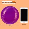 Colorful Disposable Paper Plates for Kindergarten Arts, Crafts, and Decor