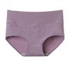 Cotton Women's Underwear Panties High Waist Briefs Solid Color Breathable Underpants Seamless Lingerie Girls Briefs YSX