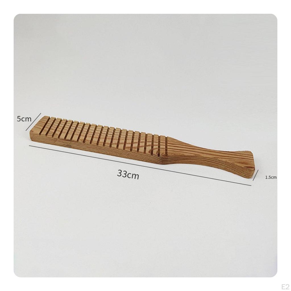 Solid Wood Pottery Mallet Wooden Clay Paddle Smooth Finish Shaping for Potters,