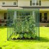 Crop Cage, 2.9 x 1.94 x 1.94 m Plant Protection Tent with Zippered Door, Wind-Resistant Tall Crop Cage, Easy to Install, Outdoor Raised Bed Cover,