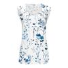Womens Tank Top V Neck Basic Printed Casual Flowy Sleeveless Deep Side Cut Tops For Women