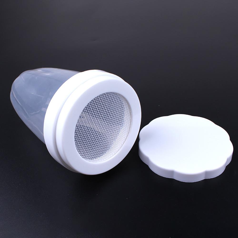 with Lid Powder Sugar Shaker Plastic Manual Flour Sifter Flour Dispenser Bottle Home Kitchen