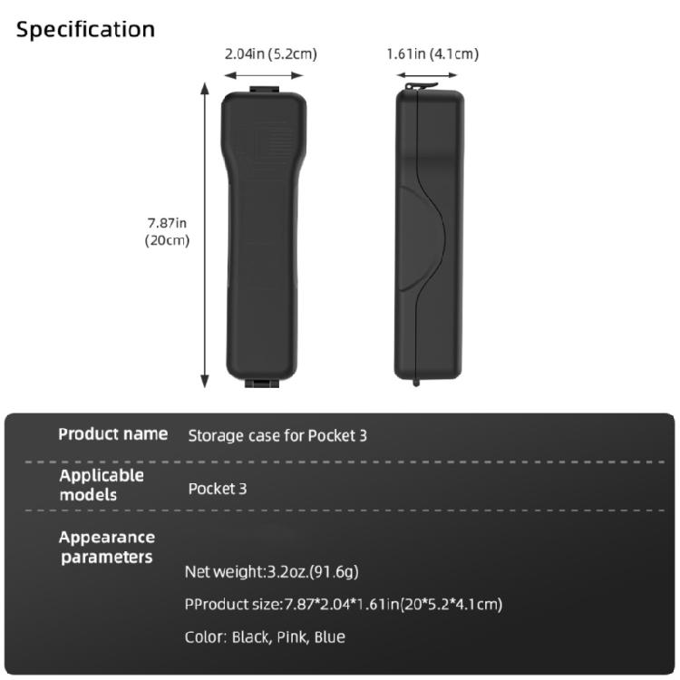 Full Coverage Protections Shell for Pocket 3, Gimbals Accessory with 360 Degree Lens Case
