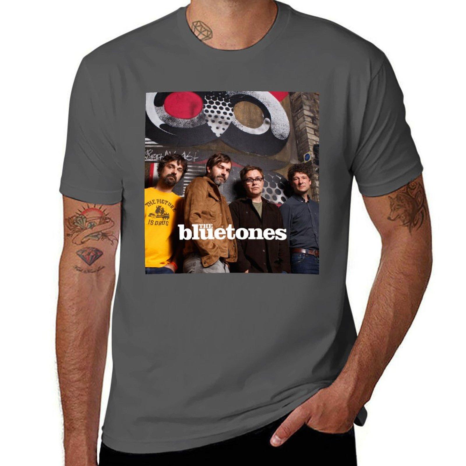 

oneblue Show The Bluetones to Fly World Tour 2021 T-Shirt man t shirt cotton high quality g man t shirts for men T-Shirt 4XL