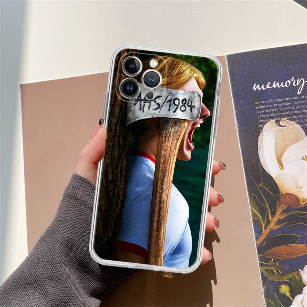 American Horror Story AHS 1984 Phone Case For IPhone 17 16 15 14 13 11 12 Pro Max 16 Plus Transparent