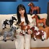 Simulation Horse Series Plush Toy Lifelike Zebra Ferghana Horse Plush Toys for Birthday Ornament