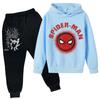 Kids Printed Hoodie and Sweatpants Set Long Sleeve Loose Fit Pullover Outfit for Boys and Girls