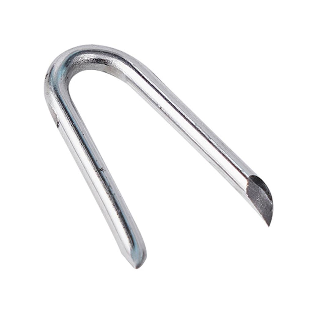 200 Pcs Steel Wire Fencing Staples Heavy Duty U-Shaped Fasteners Nails Netting Staple Steel Fence Staple Nails Rustproof