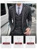 Men's Autumn/Winter Three-Piece Suit Set SJT9823-P265: Elegant Gentleman Style Suit.