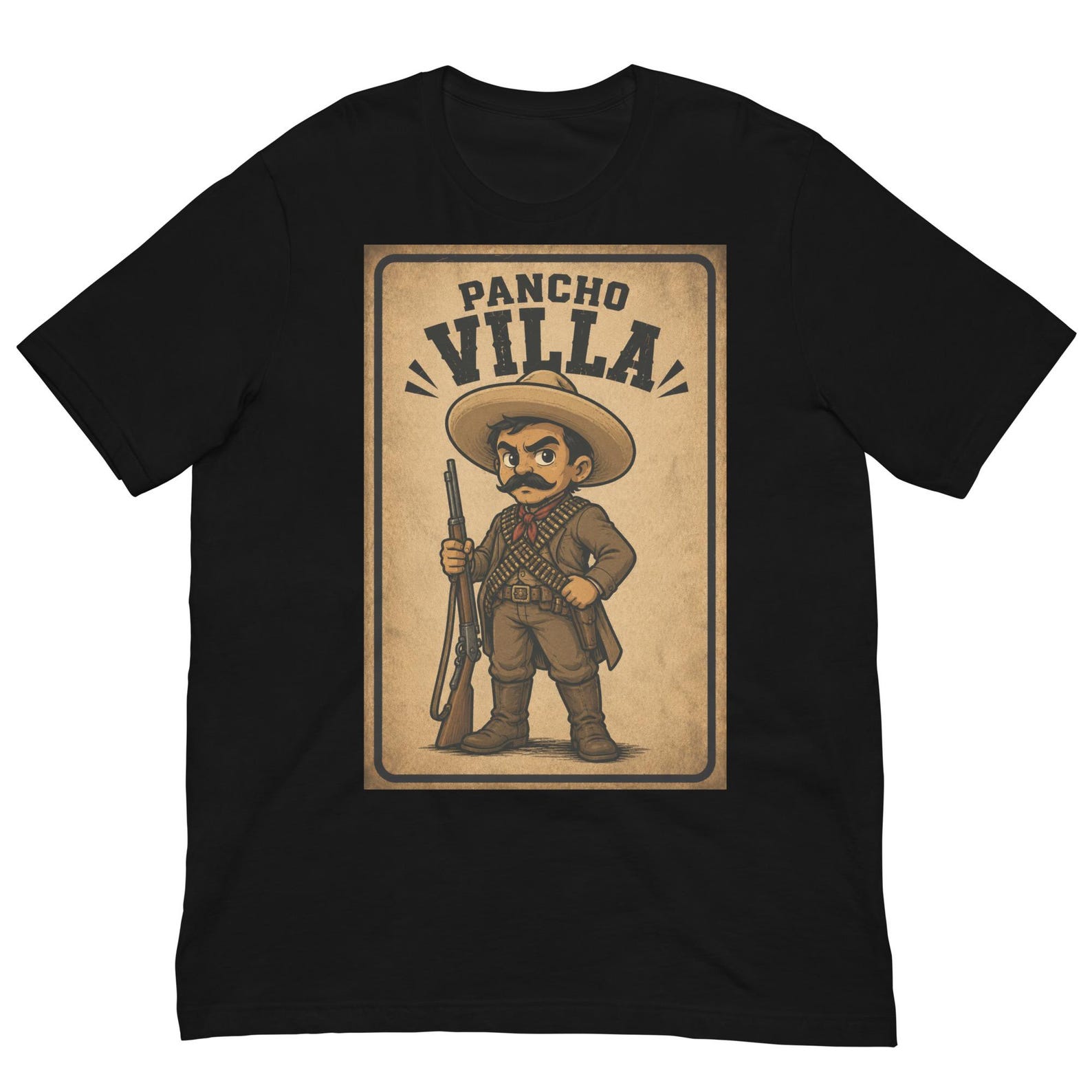 Pancho Villa Vintage Revolution Shirt, Mexican History Tee, Revolutionary Hero T-Shirt, Chicano Heritage Graphic, Retro Mexico Gift 2XL