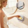 Soap Box Waterproof Adhesive Rack with Drain Tray Bar Soap Holder with Drain for Kitchen Sink Home Bathroom Laundry Shower