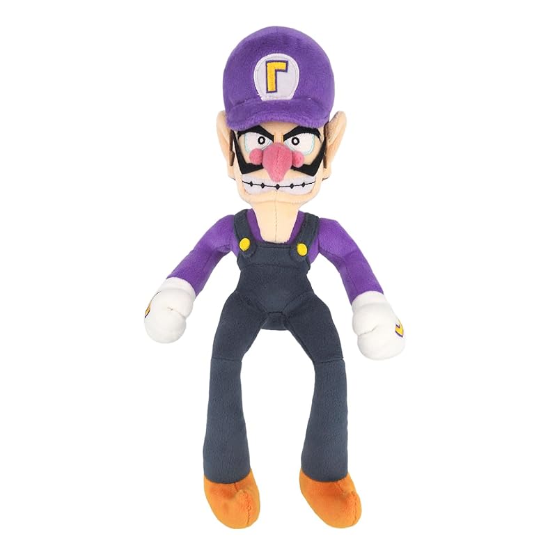 Sanei Boeki Super Mario ALL STAR COLLECTION Waluigi (S) W11 X D9.5 X H31cm Plush Toy AC09