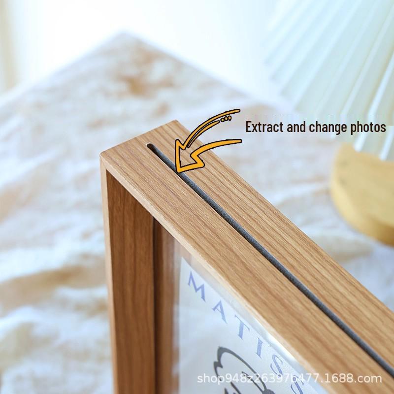 Cornice per Foto Acrilica Nordica Double-Sided da 6/8 Pollici per Tavolo o Parete
