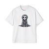 Kleines süßes Skelett im Hoodie :: Hochwertiges schweres Oversized-T-Shirt für Herren