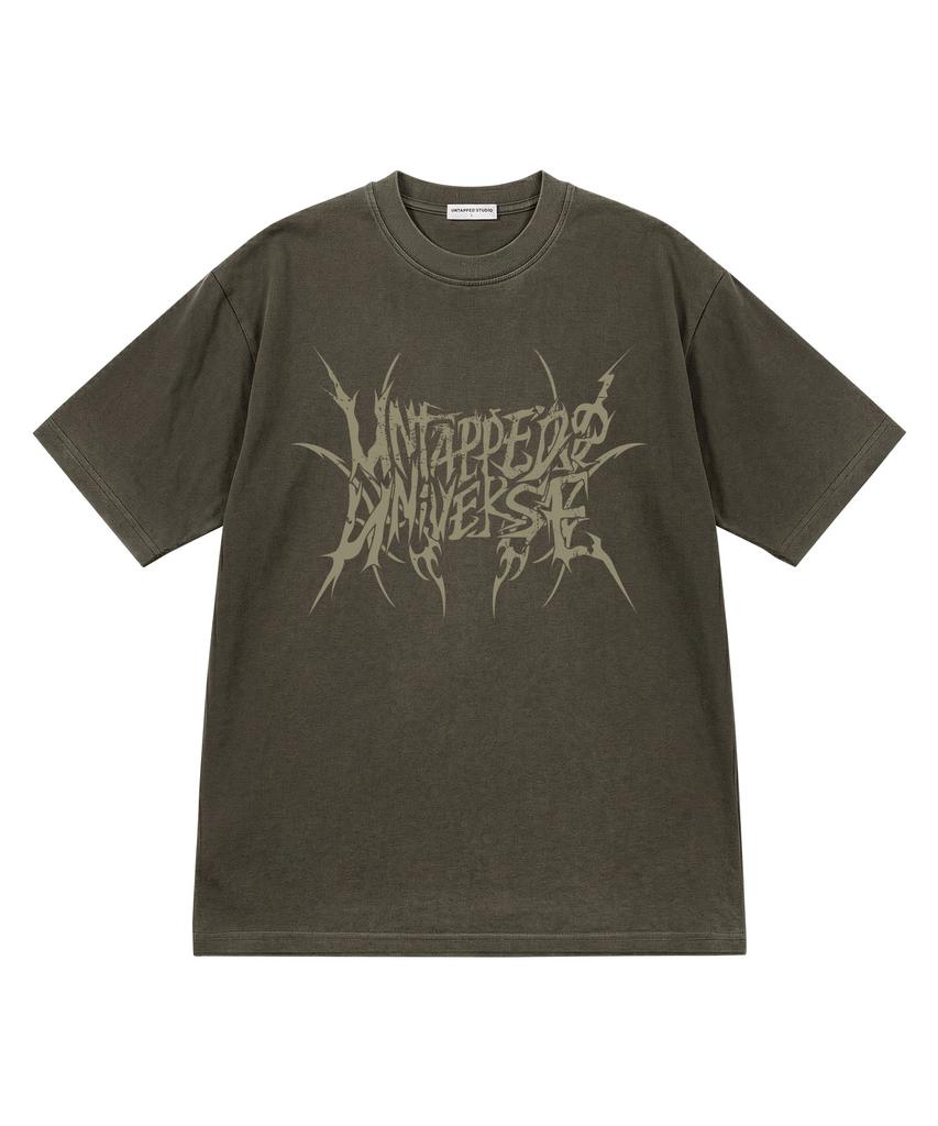 UNTAPPED STUDIO Neo Spike Pigment Oversized Short Sleeve T-Shirt 5 Colors