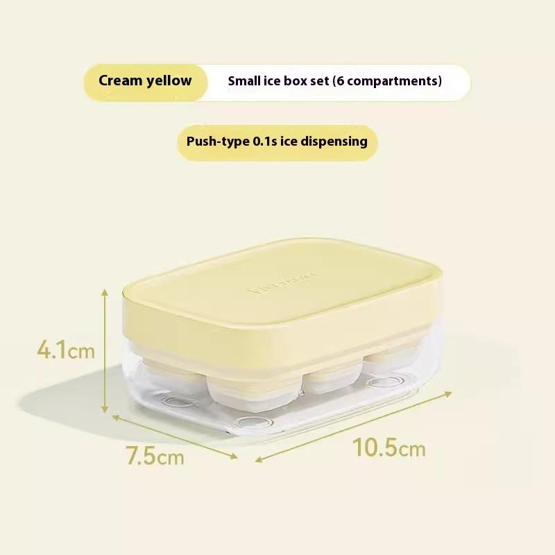 

Easy-press Silicone - Food Grade Quick-freezing Mold, Suitable For Home Kitchen And Outdoor Use, Ideal Kitchen Accessories 10.5CM жёлтый