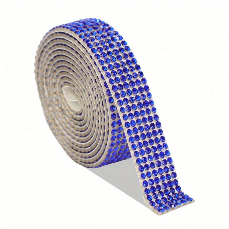 1 Yard 6 Rows of Crystal Rhinestone Strips - Self-Adhesive, Sparkling Stickers, Suitable for DIY Art, Crafts, Wedding and Holiday Party Decoration