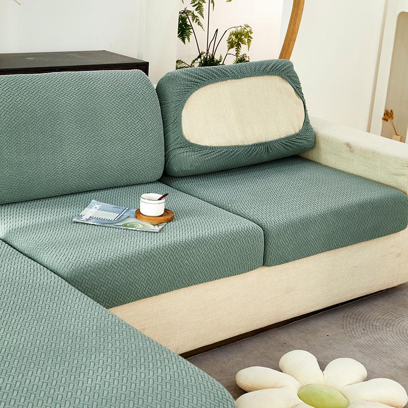 Jacquard Elastic Sofa Cover For Living Room Adjustable Couch Cover  Removable Washable Sofa Cushion Cover Protector Slipcover