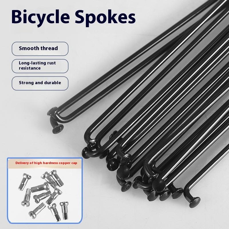 12PCS Stainless Bicycle Spokes Nipples Steel Wire 26 27.5 29 Mountain Bike MTB Road Bike Wheel Spokes