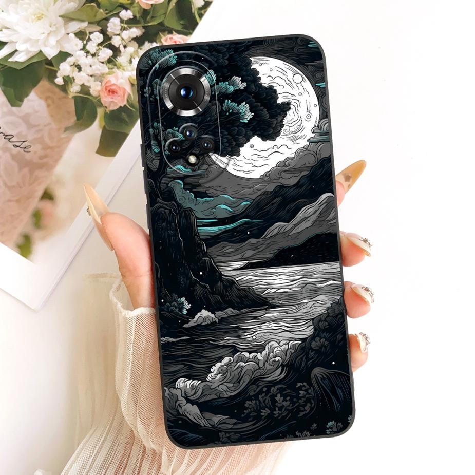 Für Honor 50 Pro Hülle RNA-AN00 Niedliche Katze Mode Cartoon Abdeckung Stoßfest Weiches TPU Handyhülle Für Honor 50 Honor50 Pro Funda Taschen