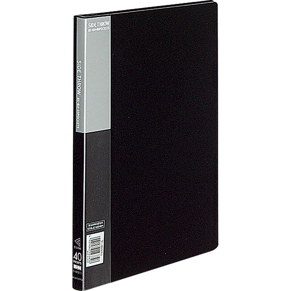 KOKUYO Basic Fixed Clear B5 40 File, Side-Through, Size, Pockets, Black, LA-B221D чёрный