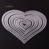 12Pcs Heart DIY Cutting Dies Stencil Scrapbooking Album Card Embossing Craft Kit