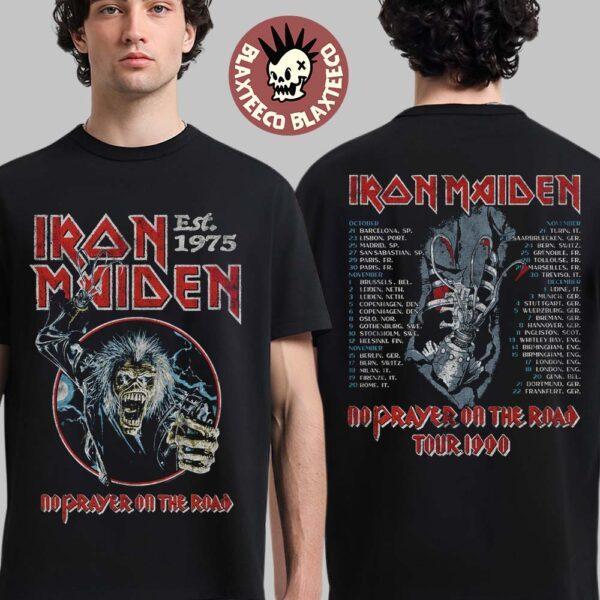 

Футболка Iron Maiden Run for Your Lives World Tour Eddie Suck The Soul Двостороння Чоловіча Оверсайз З Коротким Рукавом Жіночий Чоловічий Одяг XL