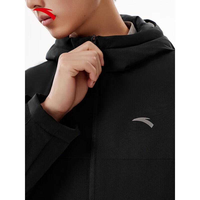 ANTA Men's Training Series Water-Repellent Hooded Down Jacket