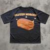 Lustiges Katzenhemd Kätzchen-T-Shirt Gluten Morgen Lustiges Katzen-Meme T-Shirt Geschenk für Katzenliebhaber Seltsame Hemden Kleidung Brainrot Tees Unisex