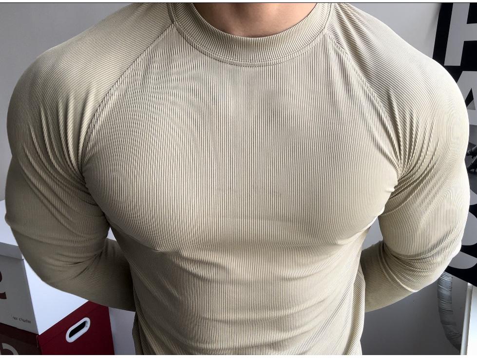 Men's Trendy Long Sleeve High Elastic Quick-Dry Fitness Top