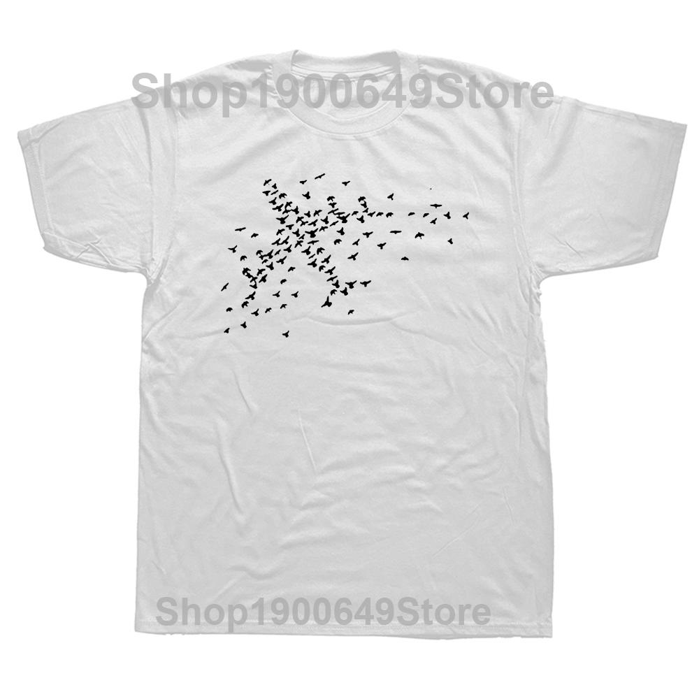 Мужская футболка с графическим принтом Птицы Самолет Самолет Аэроплан Природа Пилот Арт Футболка 2023 100% Хлопок Креативный Летний Стиль Футболка S