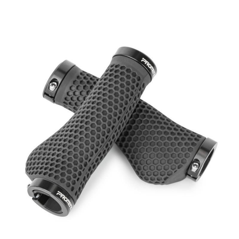 Ergonomic Honeycomb Silicone Bicycle Handlebar Grips With Lock-On Design Mountain Bike Cycling Comfort Shock Absorption
