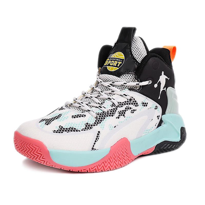 

Износостойкие детские баскетбольные кроссовки фабричного производства, сетчатые спортивные кроссовки, дышащие, летние, нескользящие, для реальных игр, кроссовки из Цзиньцзяна 40