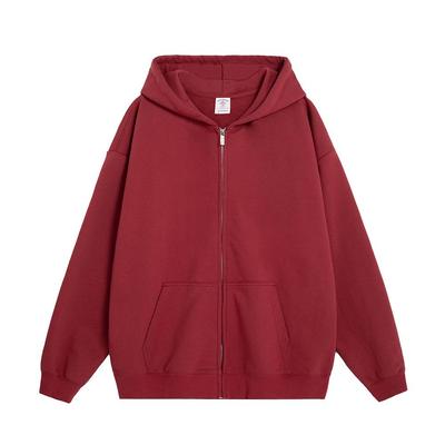 Herbst/Winter 2025 L300 Locker sitzender Reißverschluss-Hoodie aus Milchseide