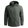Giacca Invernale con Cappuccio da Uomo Parka Foderato con Tasche Multiple Giacca Soft Shell con Cappuccio per Esterno Giacca Impermeabile