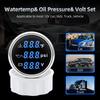 Digital 52mm 3 in 1 Water Temperature+Oil Pressure+Volt Gauge Sensors( Option) For Marine Boat Car Waterproof Gauge 12V24V