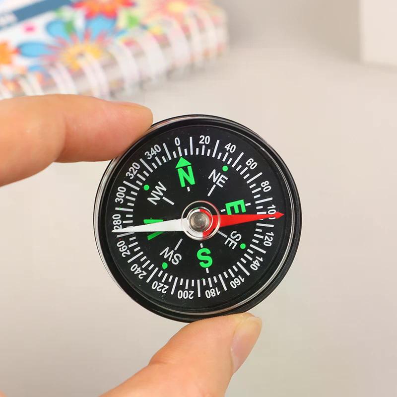 35/40MM Ruční kompas ABS Kempingový kapesní kompas Přenosná navigace Lezení Jízda Dětský dárek Venkovní vybavení pro přežití
