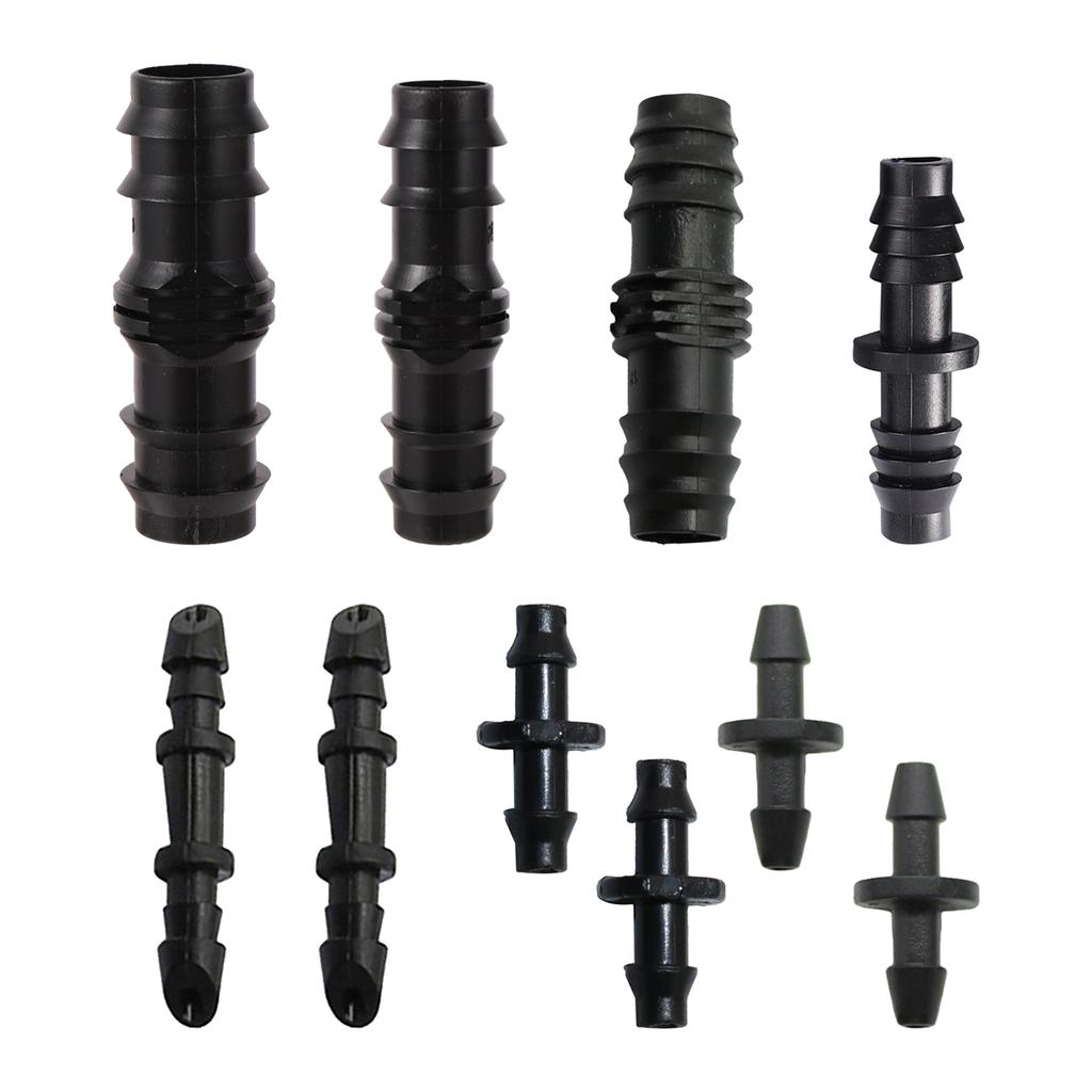 3/8mm 4/7mm 5/8mm Hose Barbed Connector DN16/DN20/DN25mm Pipe Straight Coupling Garden Orchard Lawn Irrigation System Tube Joint