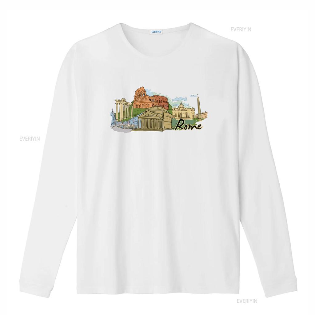 Rome Landmarks T Shirt Colosseum Roman Forum St Peter Basilica Pantheon Piazza Venezia Perfect for Travel Lovers vintage